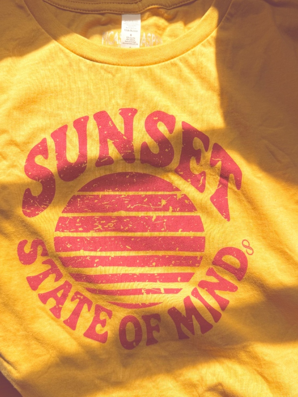 Women's "Sunset State of Mind" Graphic Tee by Picasso Jasper